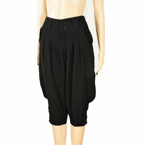 Cop. Copine Bermuda Pampero Black Harlem Cropped Ankle Grunge Trouser Pants